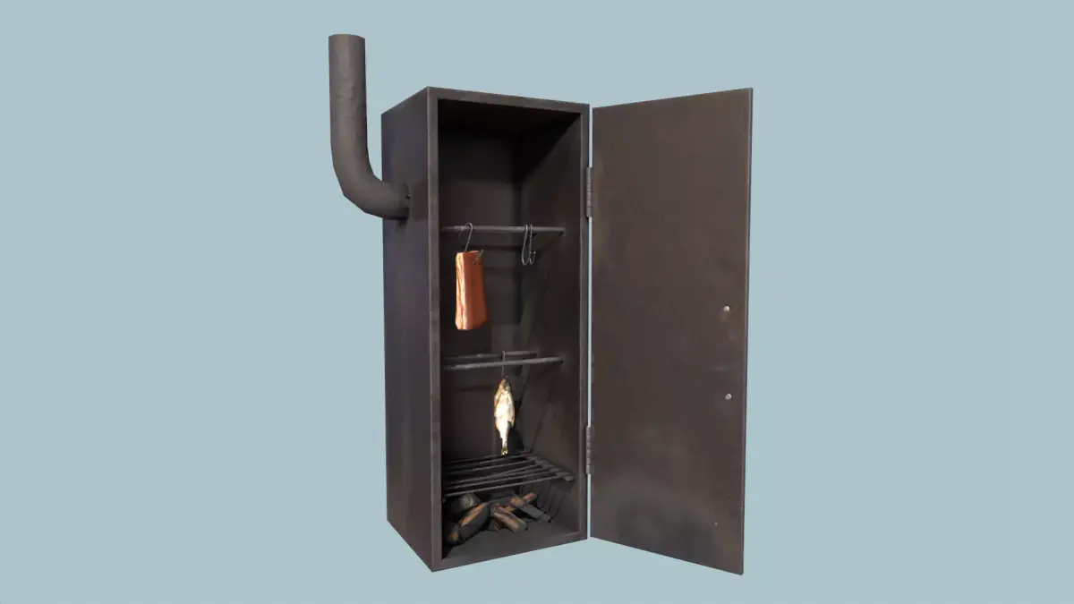 Smokehouse  Low-poly 3D model
