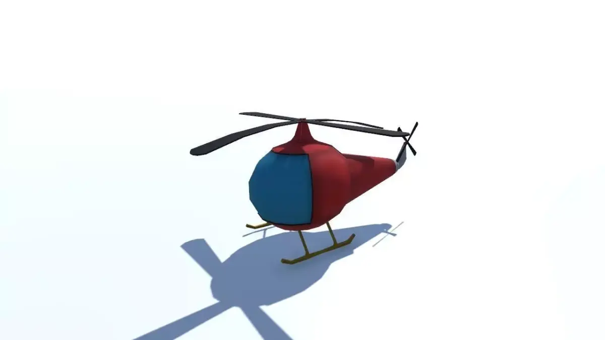 Game Ready Helicopter Free low-poly 3D model