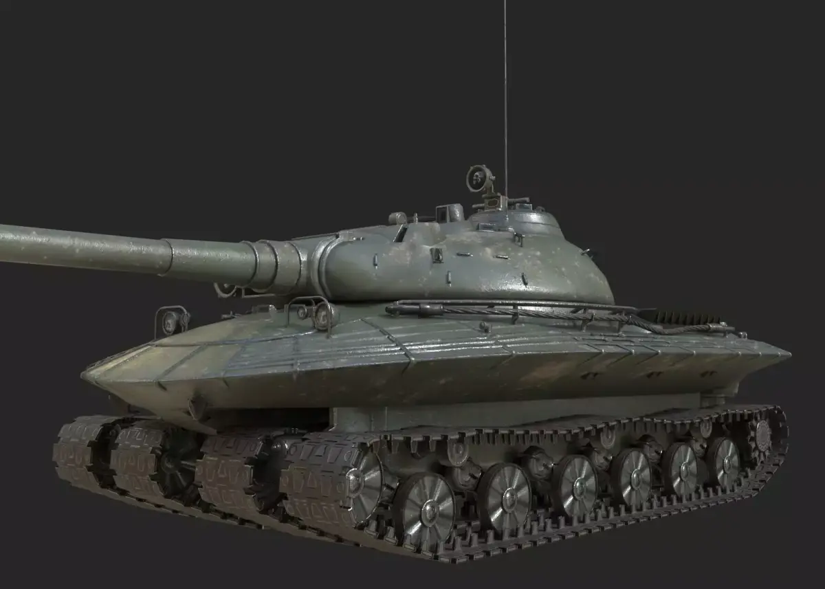 Tank Object 279 Soviet Heavy tank for Nuclear war Low-poly 3D model
