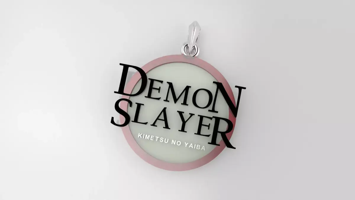 Demon Slayer or Kimetsu no Yaiba pendant and wall decorative  3D print model