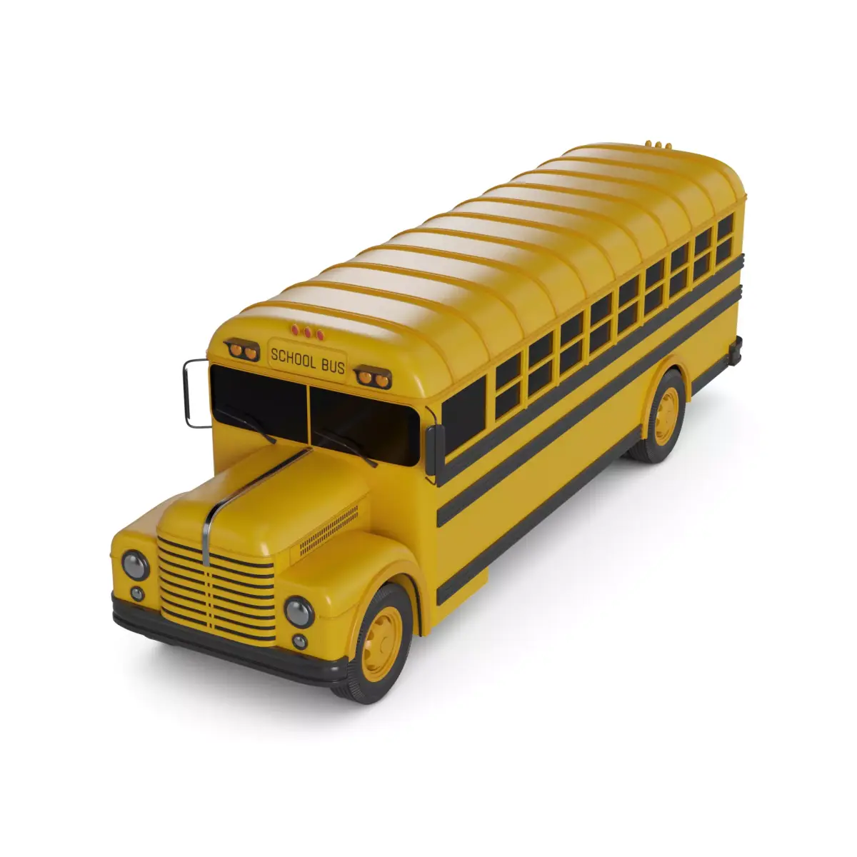 School Bus 3D model 8