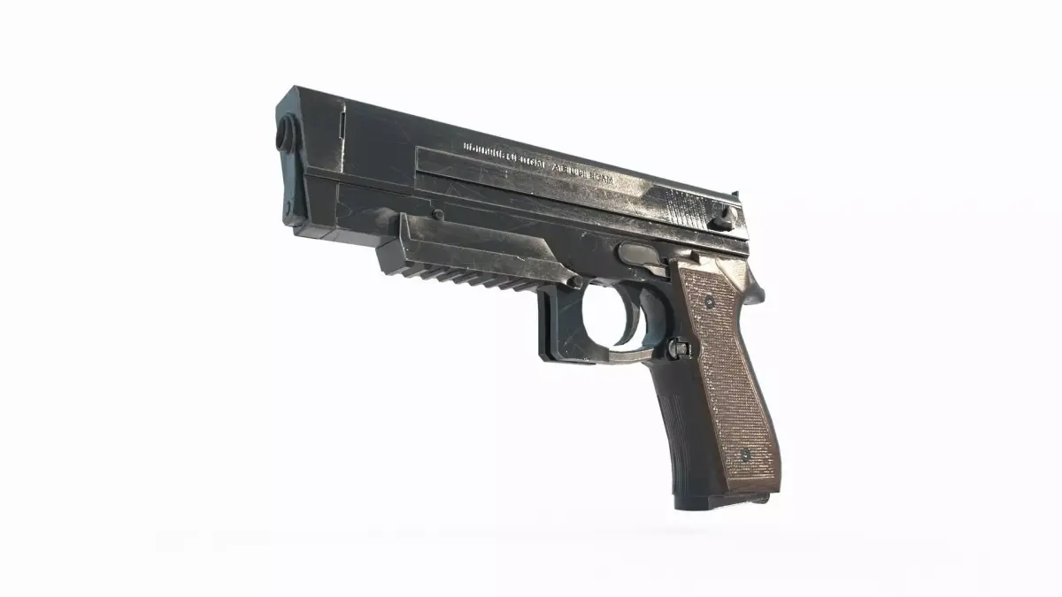Modern weapons handguns 3D model