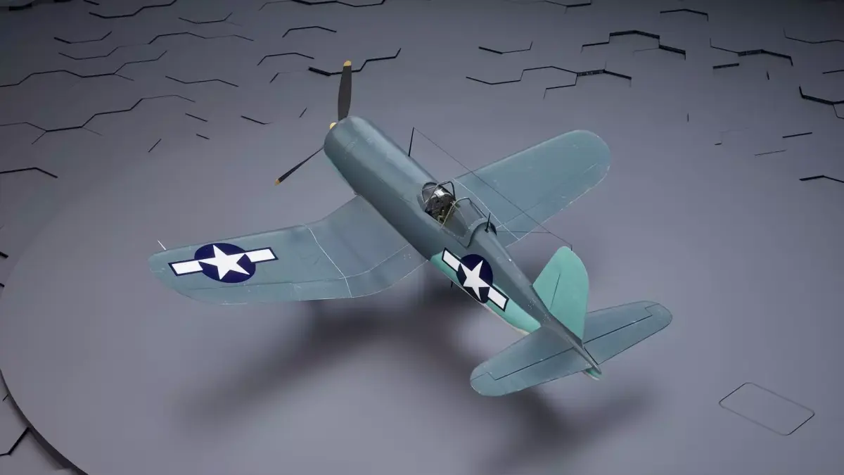 Corsair F4u - Highpoly I Multiple Livery 3D model