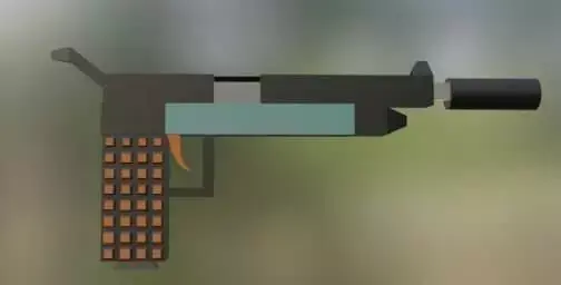 Fantasy Usp Pistol Low Poly 3D Model Free low-poly 3D model