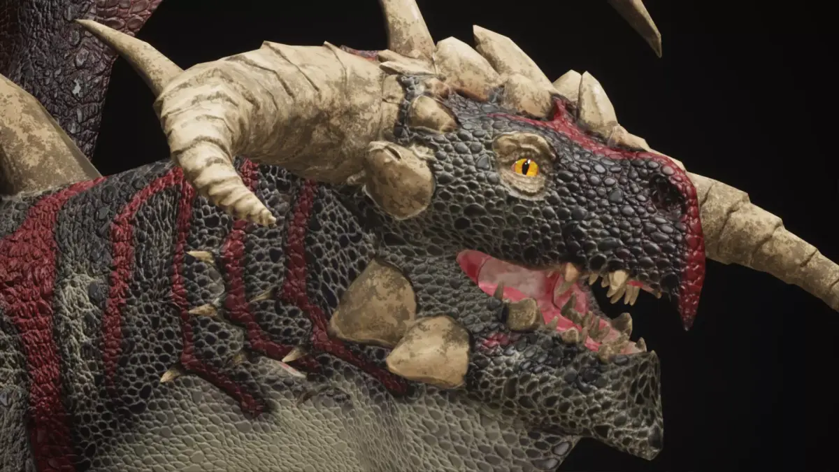 Dragon 13 UE4 Low-poly 3D model