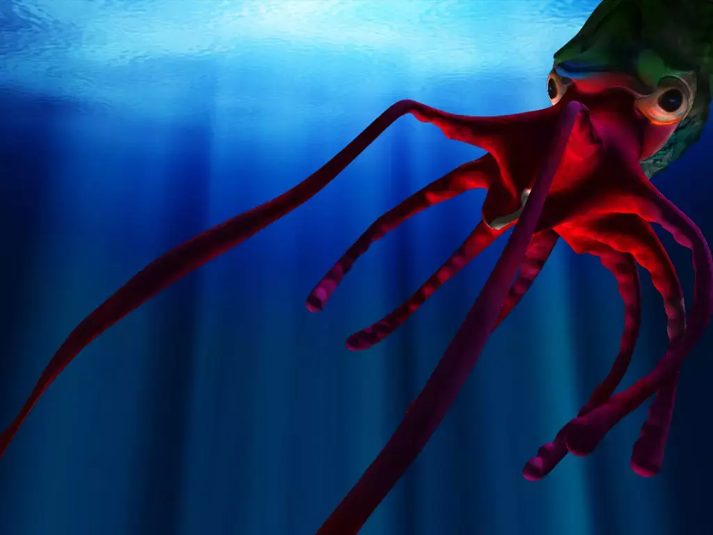 Giant Monster Squid 3D model