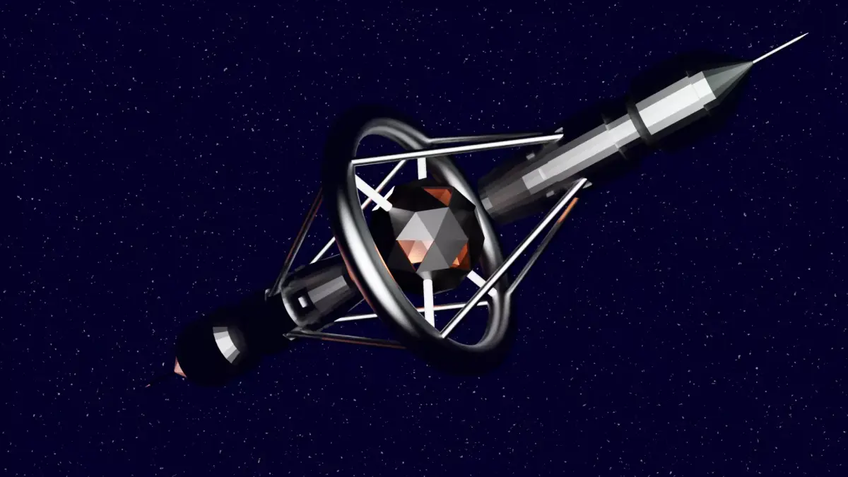 Space station Free low-poly 3D model purchase