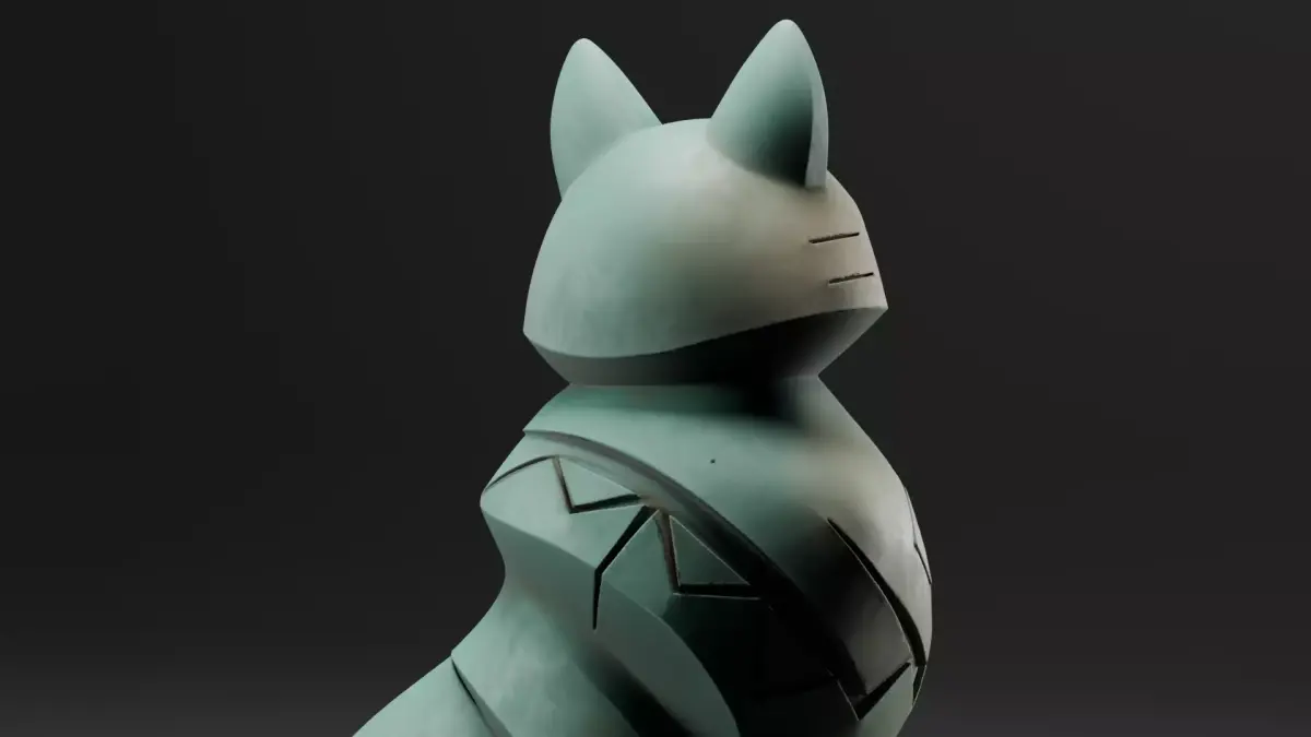 Stylized Fox Totem  Game Asset  3D Print-Ready Model 3D print model