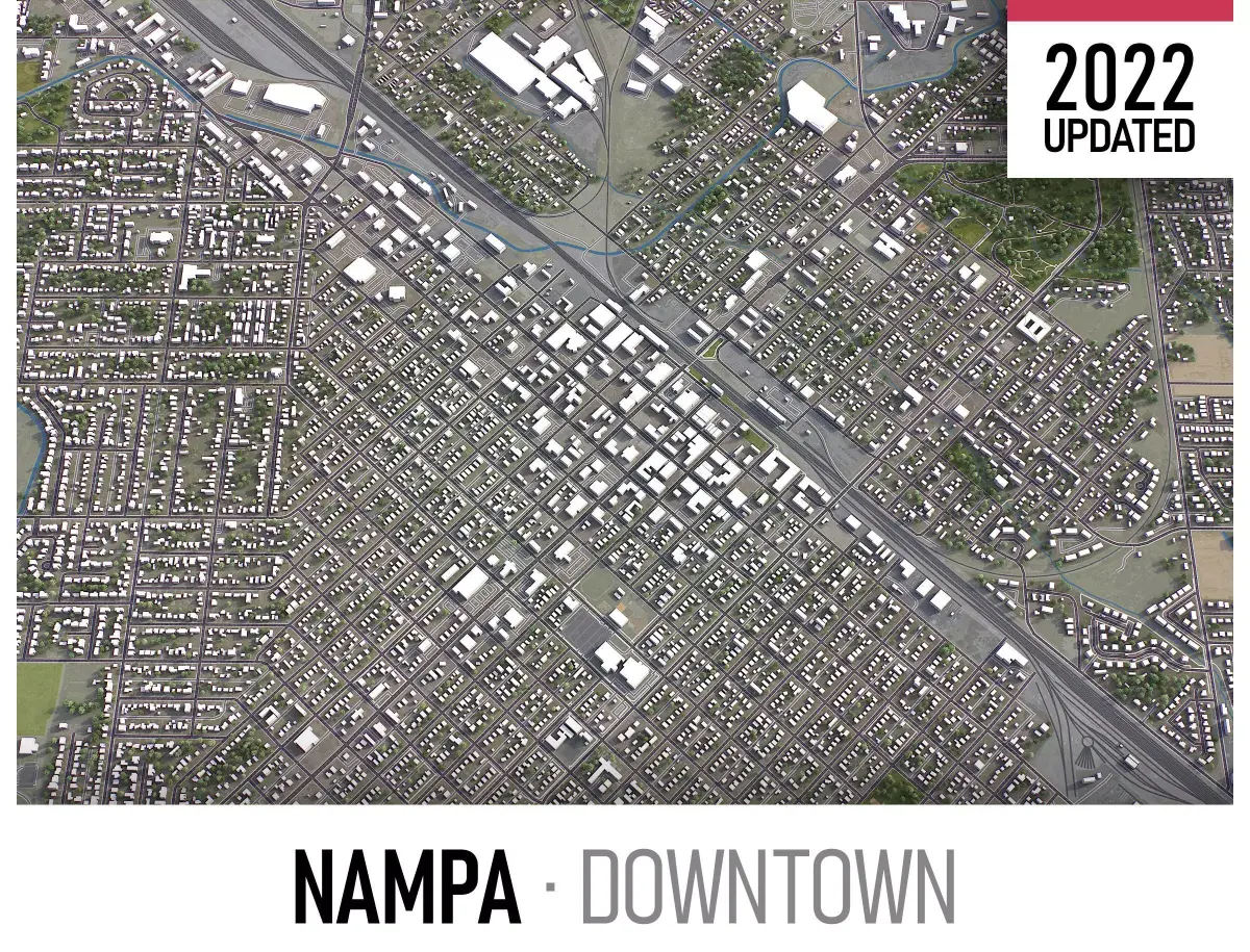 Nampa Low-poly 3D model