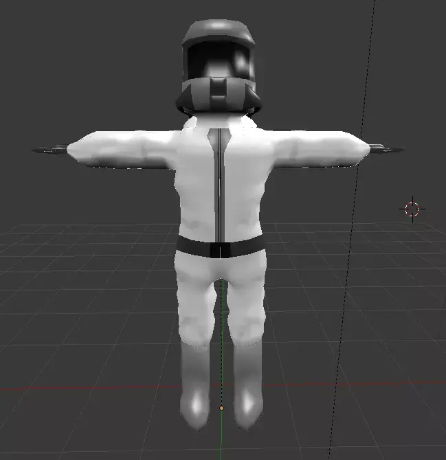 Hazmat Man Low-poly 3D model