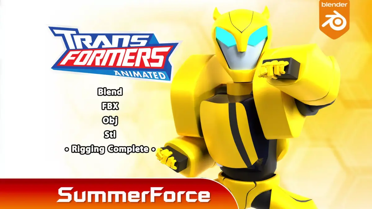 Bumblebee - Transformers  Animated 3D model