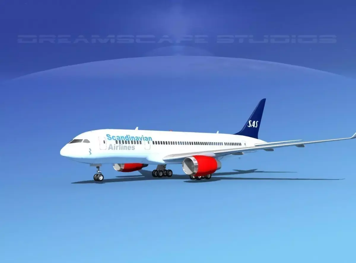 Boeing 787-8 SAS 3D model