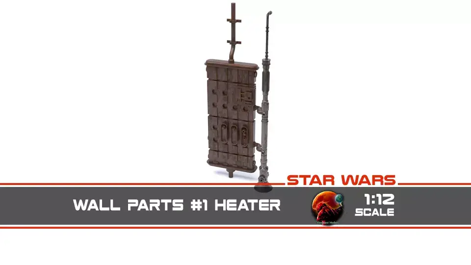 Star Wars Wall Parts 1 - The Imperial Entrance Heater 1-12 scale 3D print model