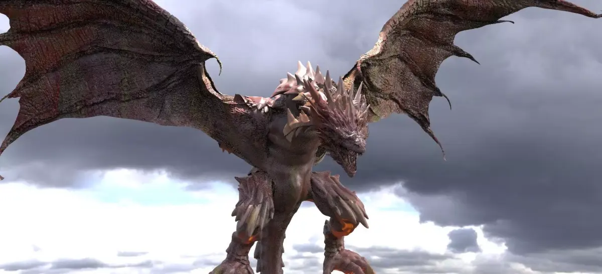 Jungle Deep forest Dragon 3D 3D model