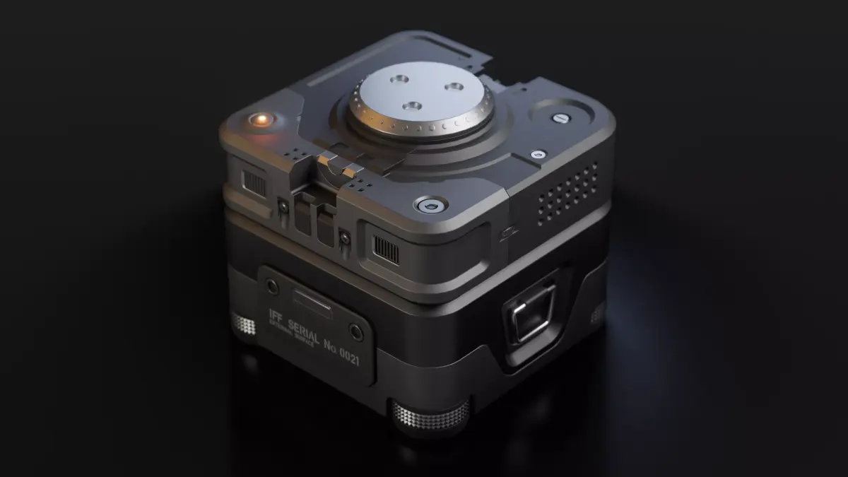 Sci-fi Crate 3D model shop