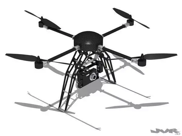 Quadcopter Generic with camera 3D model