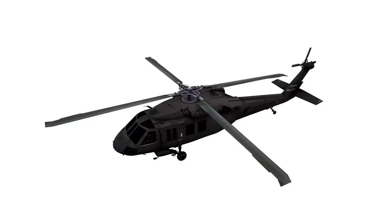 Lowpoly Sikorsky UH-60 Black Hawk Low-poly 3D model