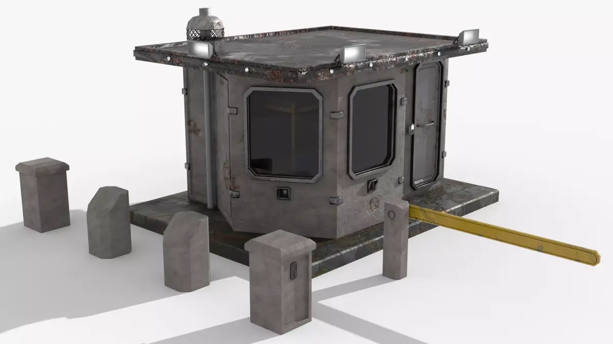 Guard booth 3D model