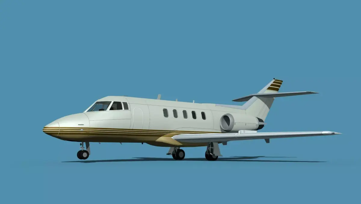 British Aerospace 125 Dominie V09 3D model