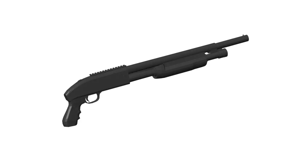 Mossberg 500 shotgun 3D model purchase
