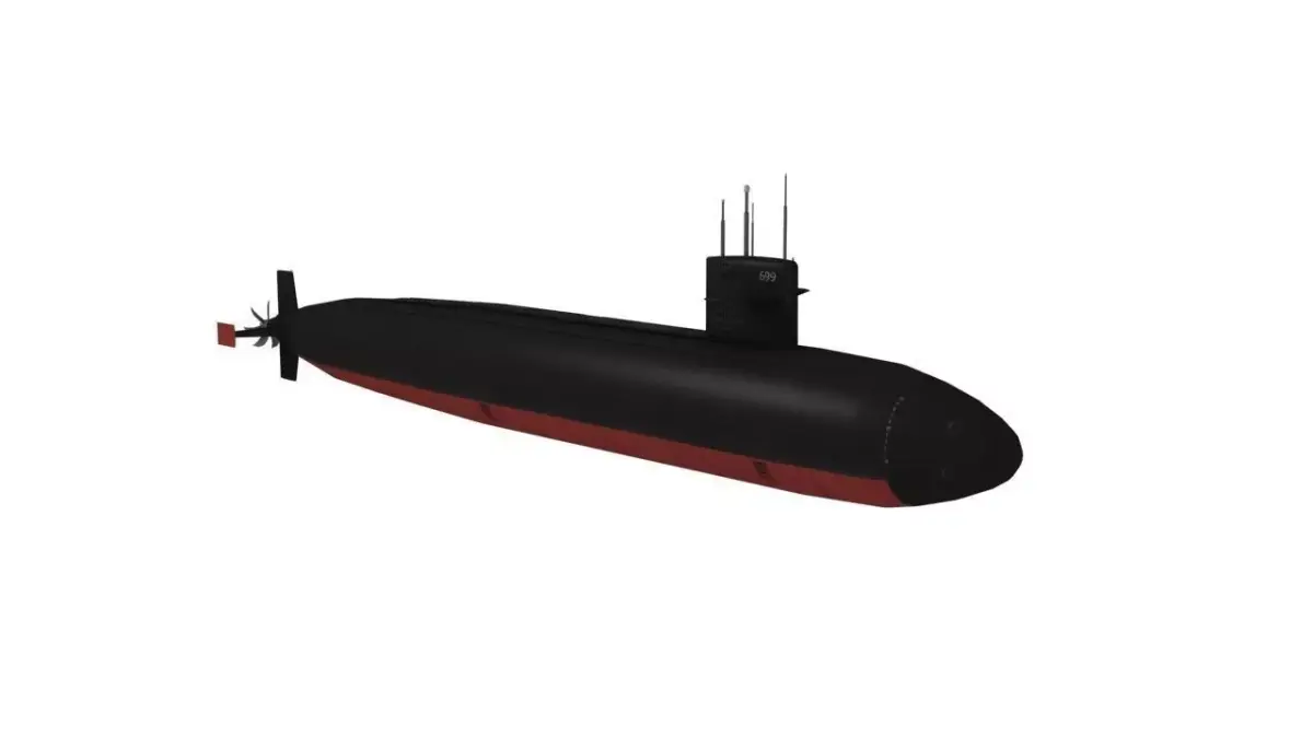 USS Jacksonville SSN-699 Low-poly 3D model