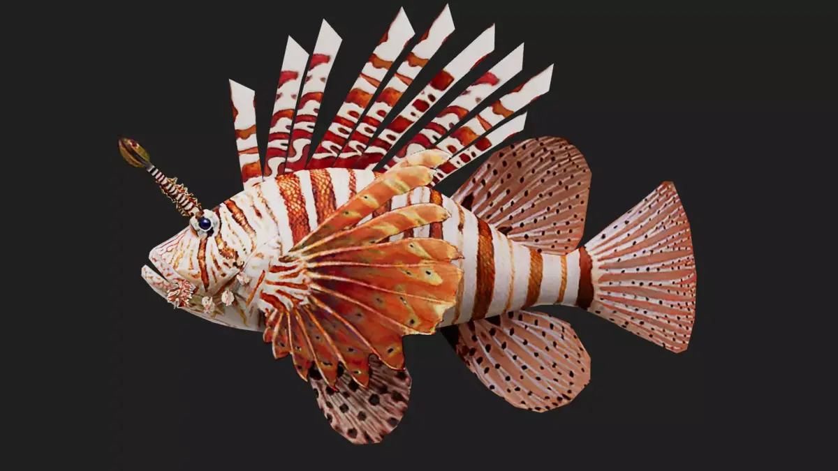 Lionfish Low-poly 3D model purchase