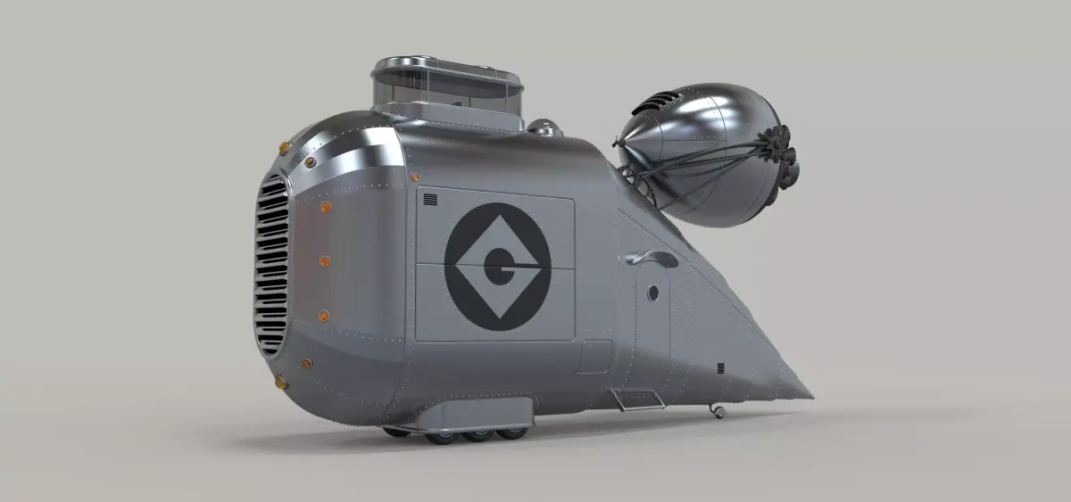 Grumobile from movie Despicable Me 3D model
