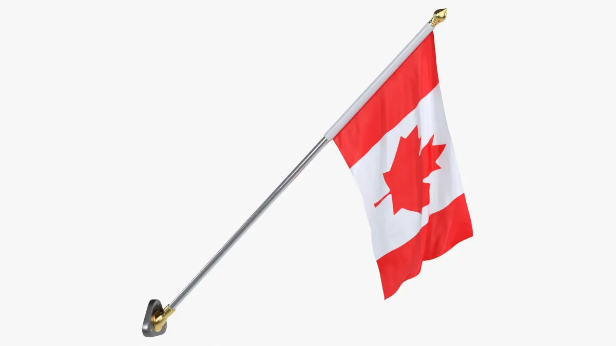  Canada Cloth Flag Wall Mount Animated 