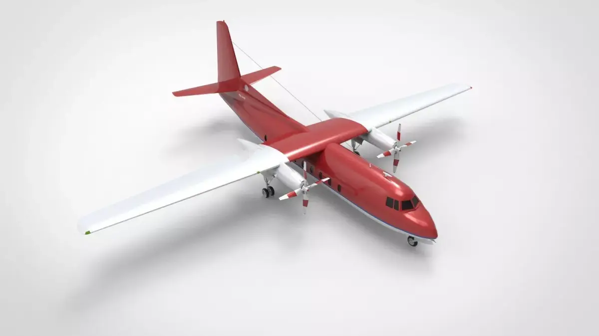 Fokker F27 3D model