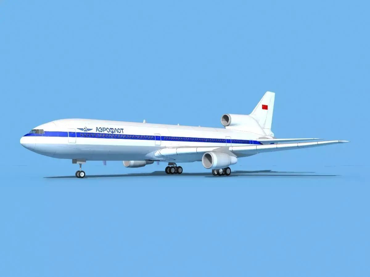 Lockheed L-1011 TriStar Aeroflot 3D model
