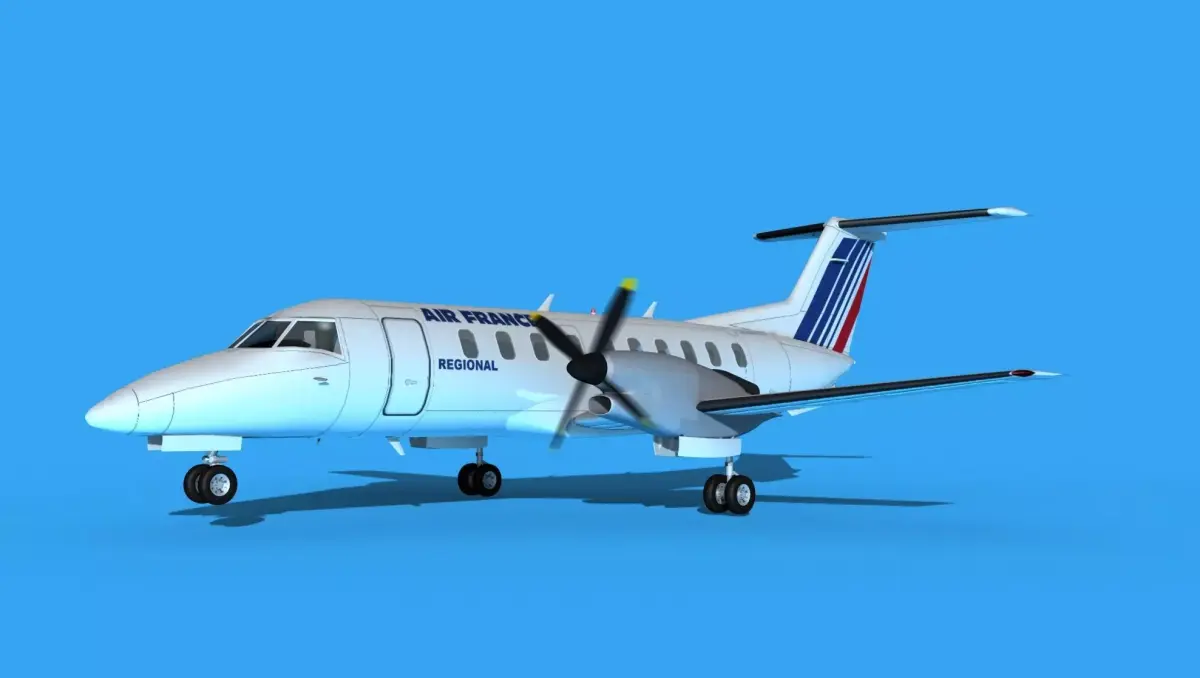 Embraer EMB120 Air France Regional 3D model