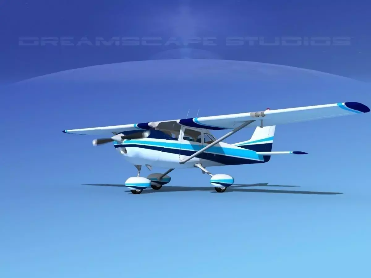 Cessna 172 Skyhawk 1967 V03 3D model