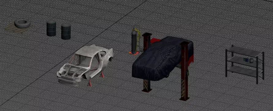 232343t464 garage Free 3D model