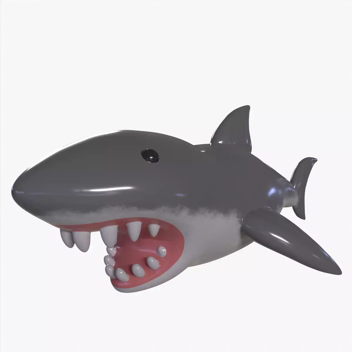 Inflatable Shark Low-poly 3D model
