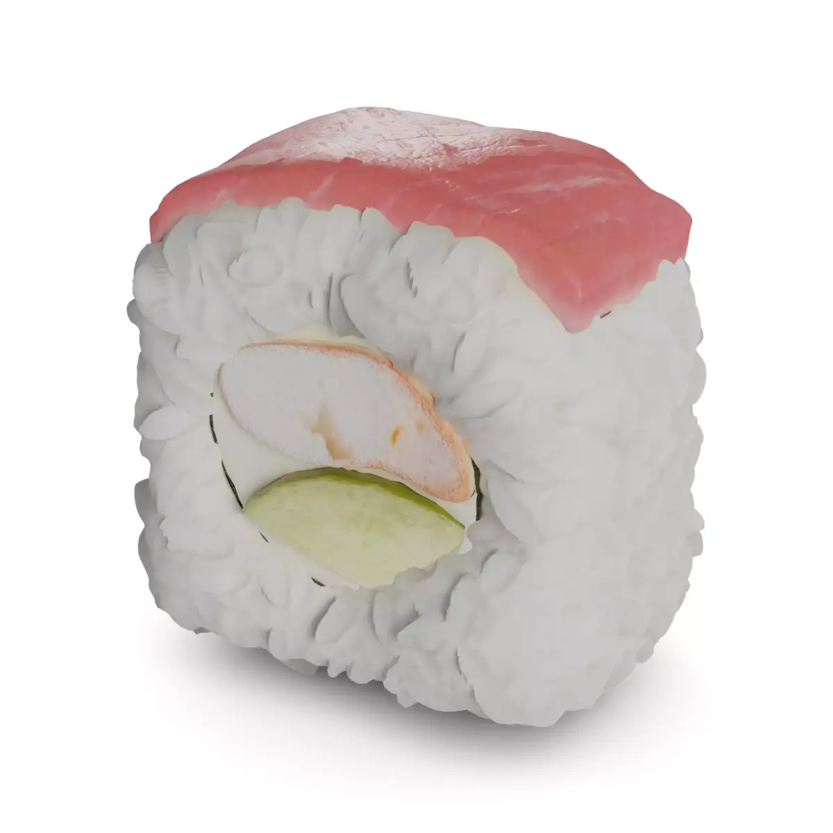 Sushi Tuna tiger prawn cucumber cream 3D model