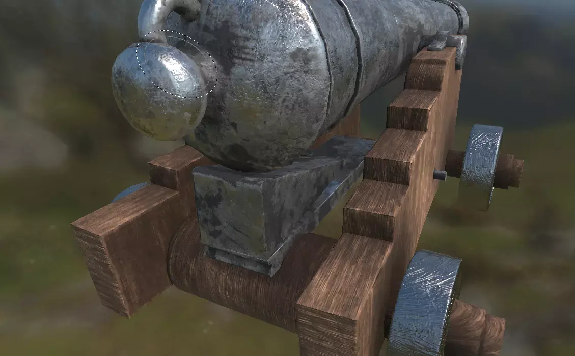 cannon by NDIOUR Free low-poly 3D model