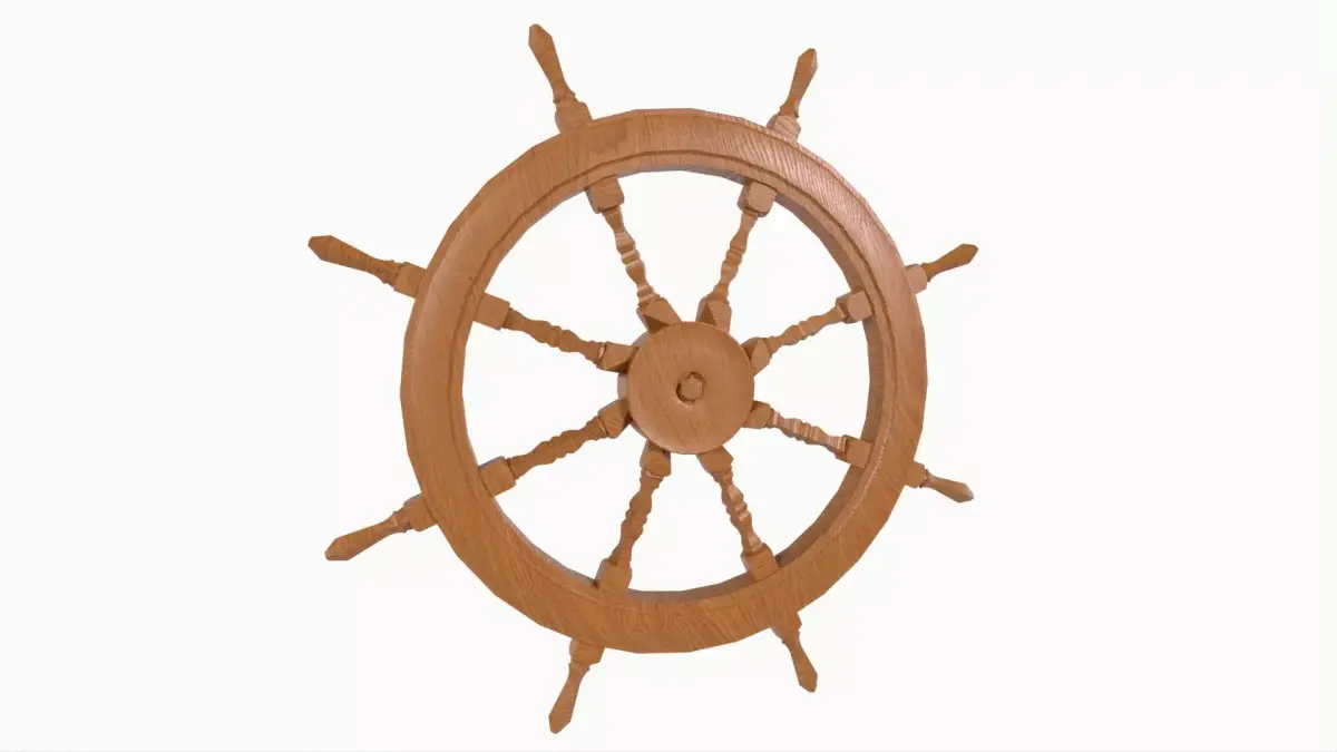 Ship Wheel 3D model purchase