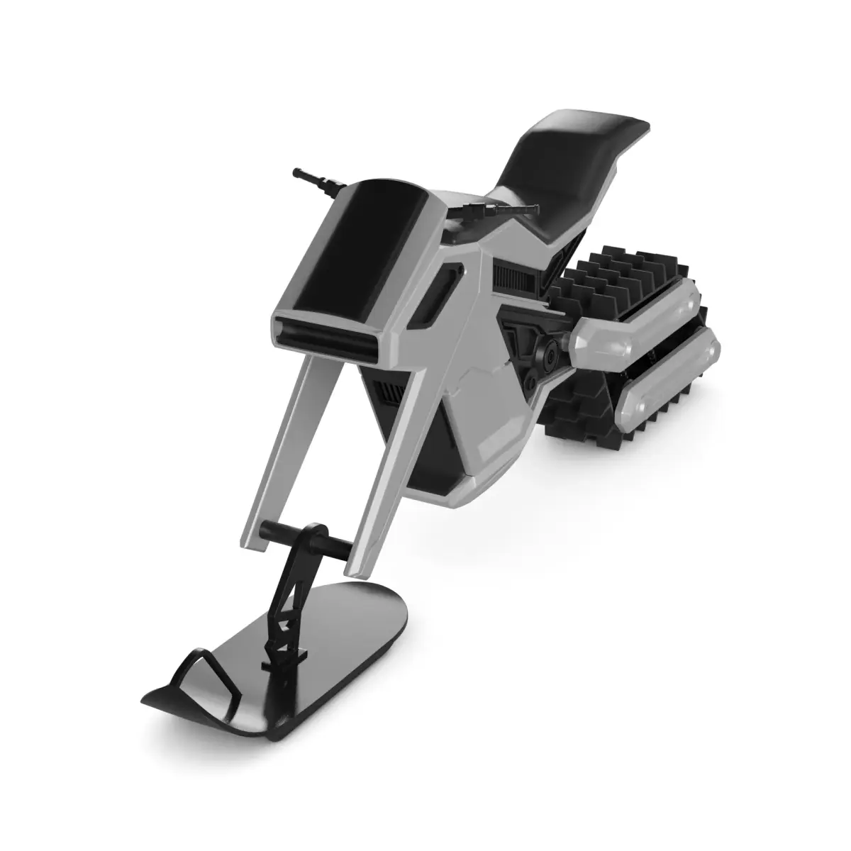 Snow Bike 3D model 2