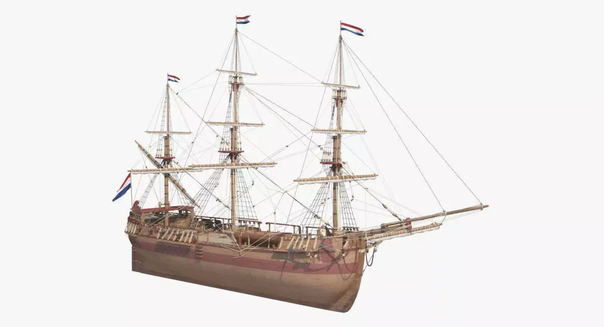 Dutch Galiot 3D model