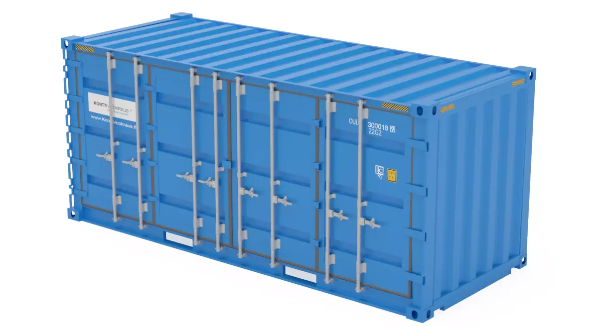 20 ft Cube Open Side Shipping Cargo Container 3D model