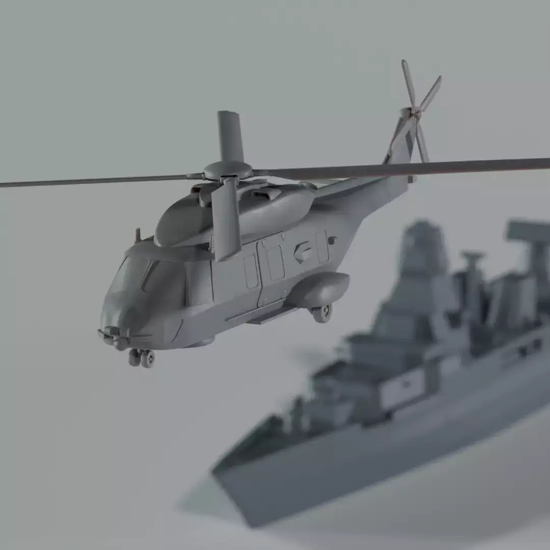 NH90 NFH navy helicopter 3D print model