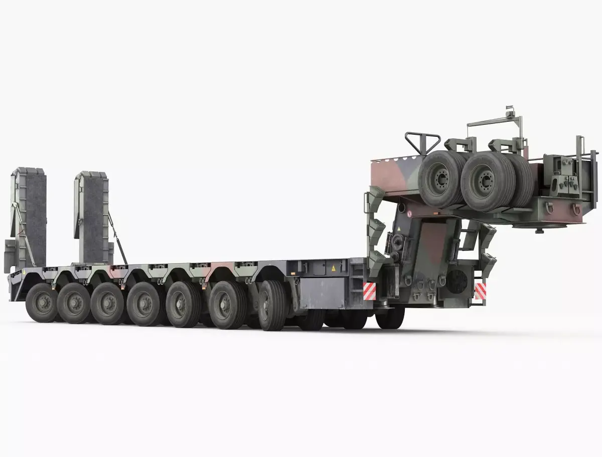 SaAnh 70t Military semi-trailer 3D model