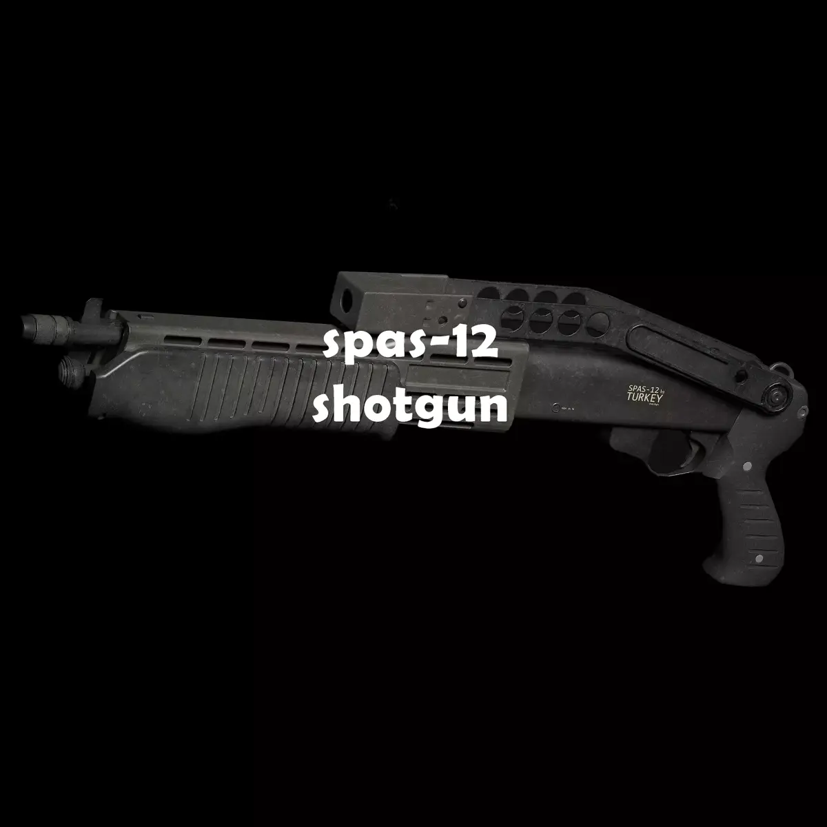 Spas-12 Shotgun 3D Model Low-poly 3D model