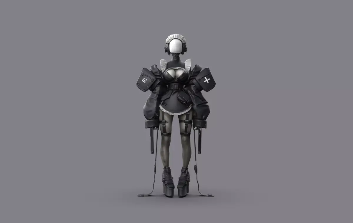 Night City Character Resident 3D model get