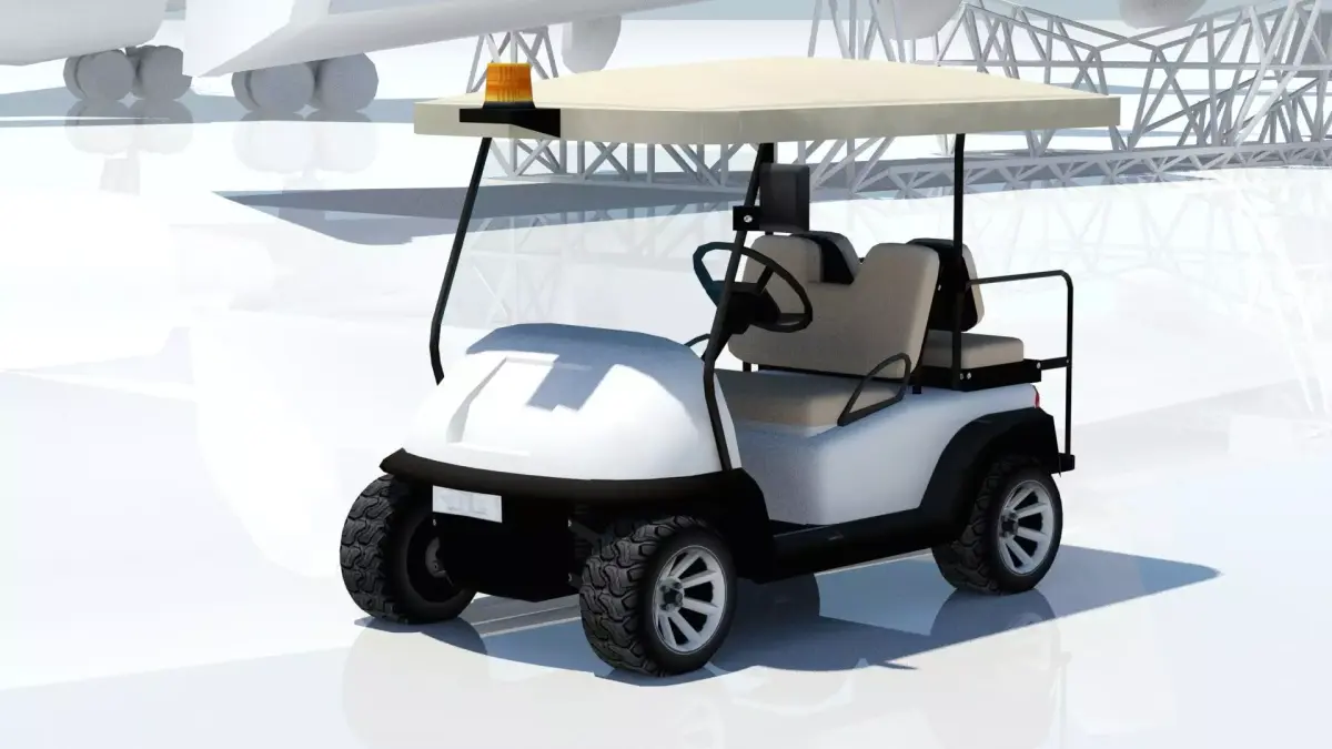 Madjax Golf Cart  Buggy Low Poly Low-poly 3D model