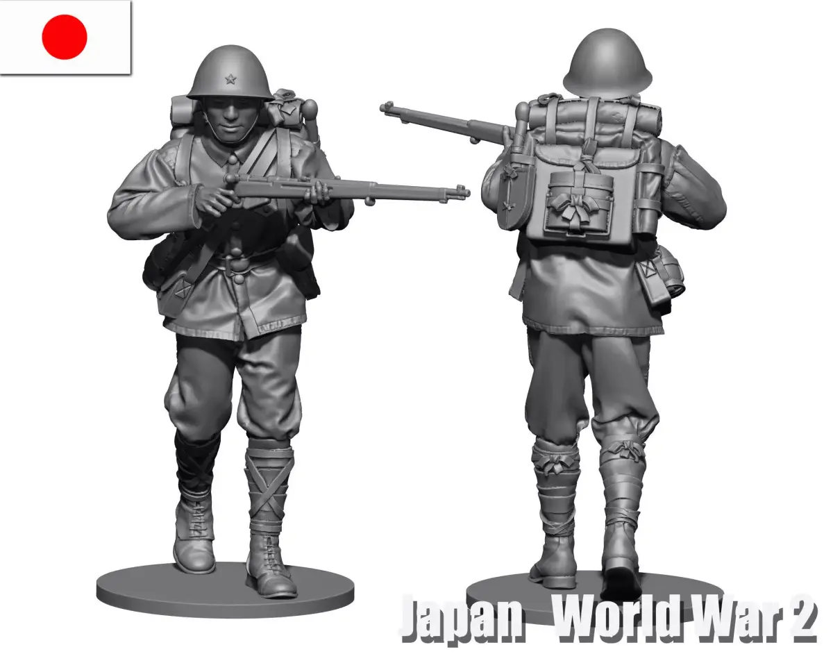 Japan soldier ww2 2 3D print model