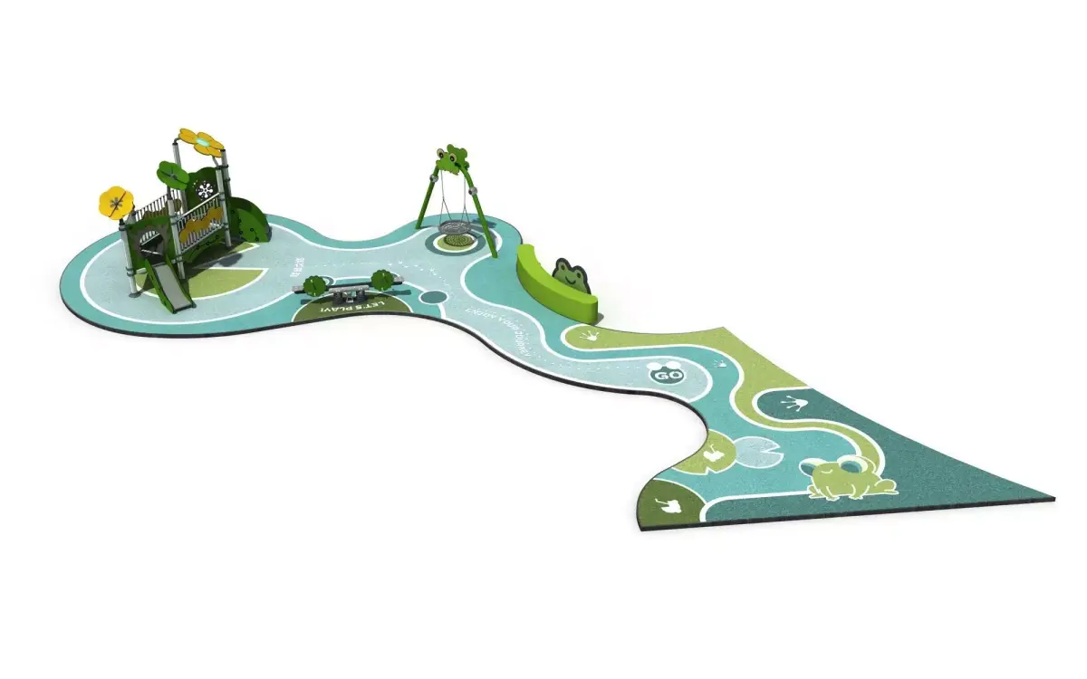 Kids outdoor commercial play structure 3D model 3D model 10