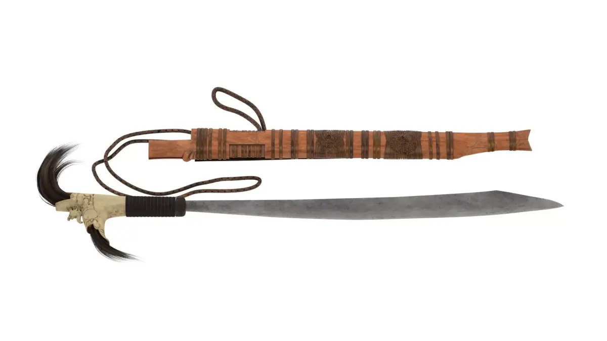 Mandau Knife  Low-poly 3D model