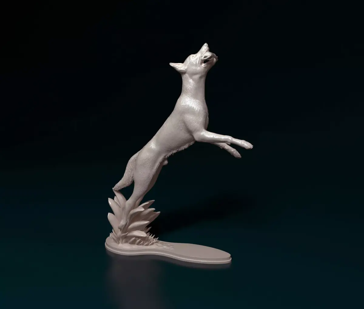 Flying dog 3D print model