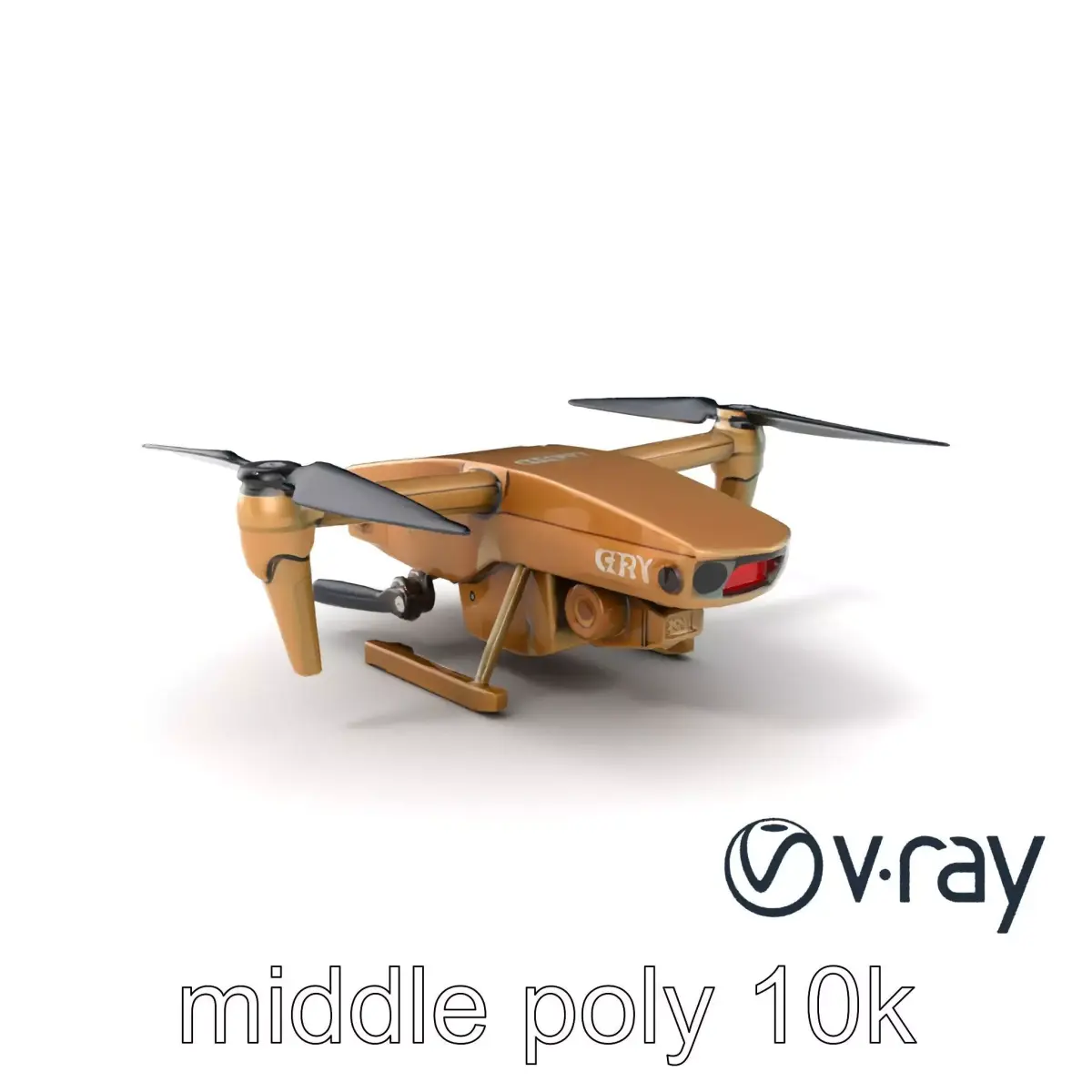 GeoSpy Drone Military Camouflage model pack Low-poly 3D model